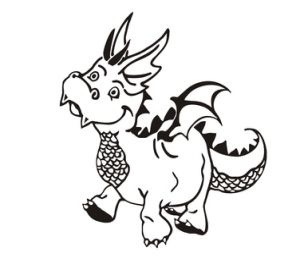 wandtattoo-drache