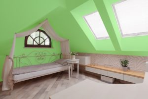 Grün gehört zu den angesagten Farben 2019 bei der Wohnraumgestaltung.