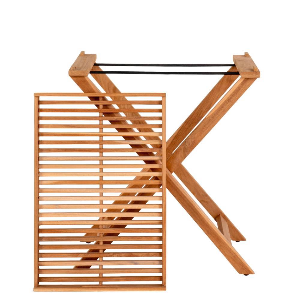 Tablett Tisch aus Teak Massivholz - Muldivian