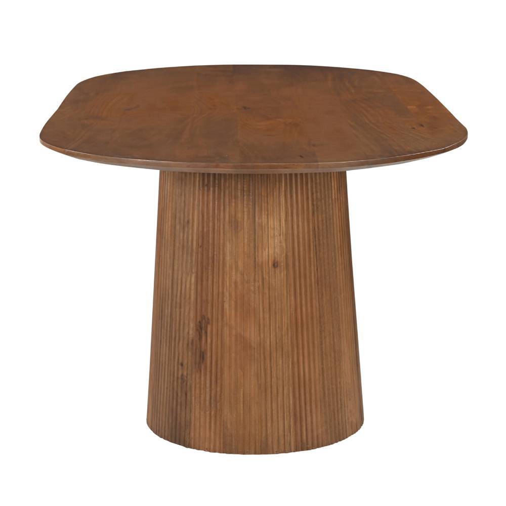 Mangoholz-Esszimmertisch in Oval - Galadira