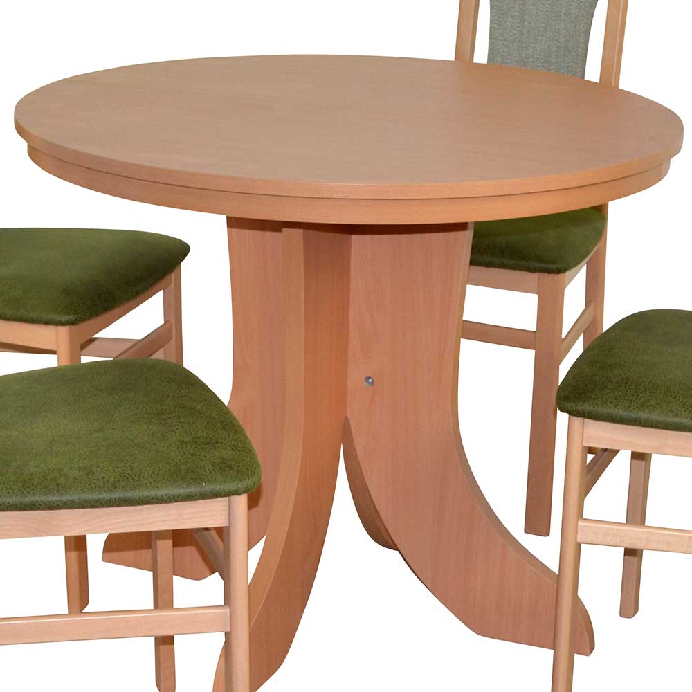 Esszimmer Sitzgruppe mit Tisch rund - Brunos (fünfteilig)