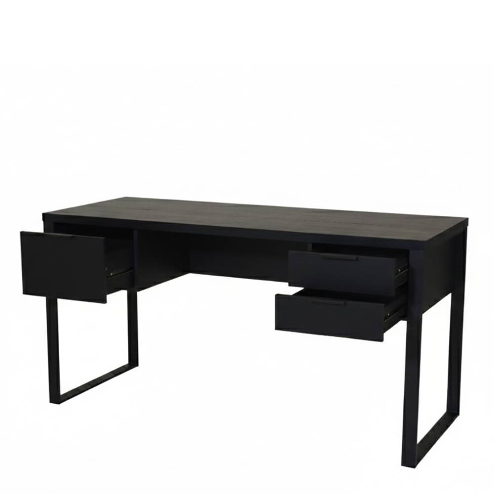 Schreibtisch in Schwarz Holzoptik - Ailunaro