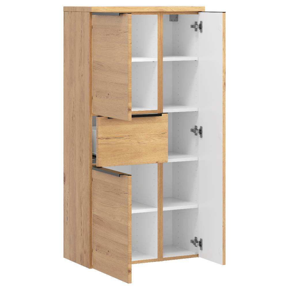 Badezimmer Midischrank in Wildeichefarben - Jawa