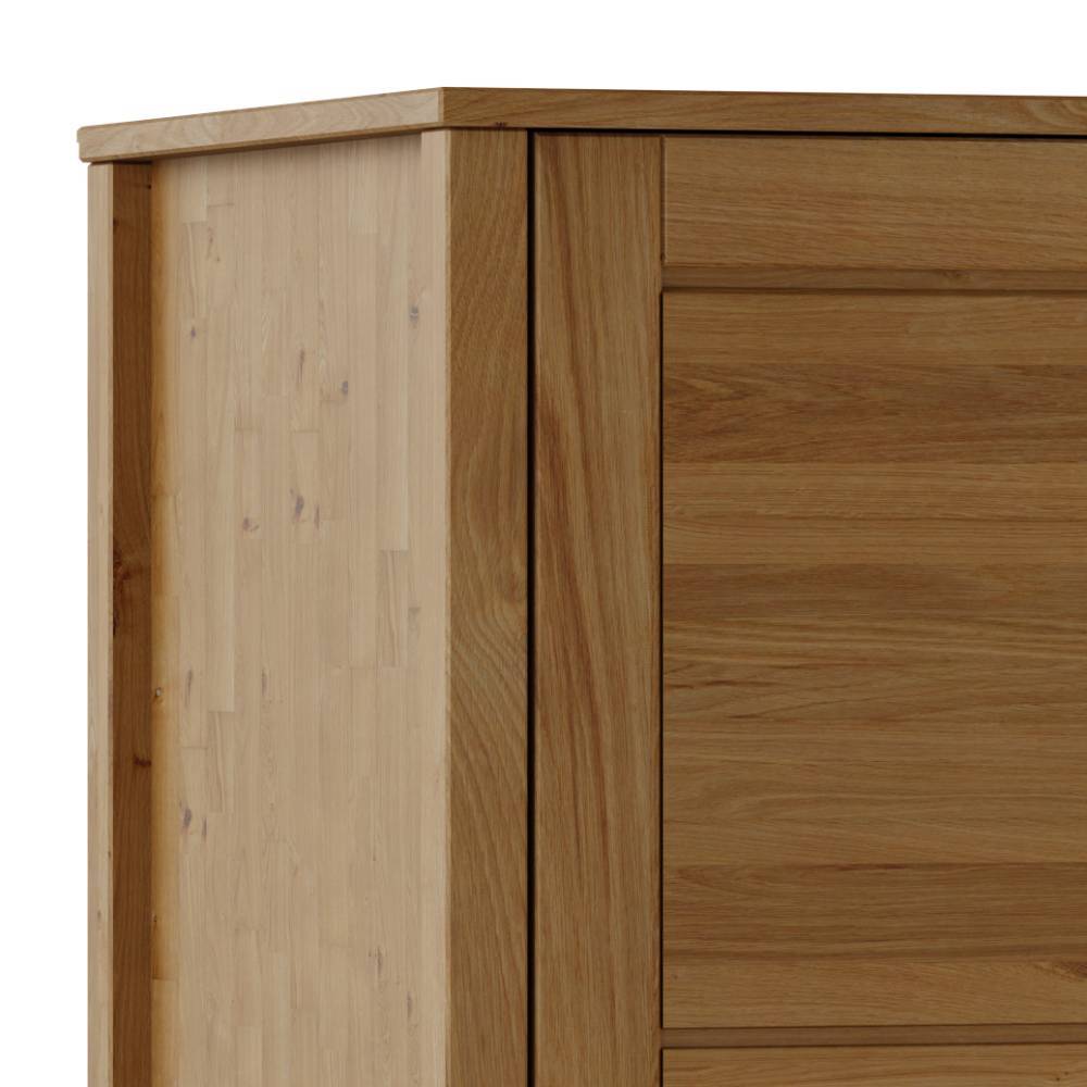 Wildeiche Schlafzimmerschrank mit drei Türen - Totem