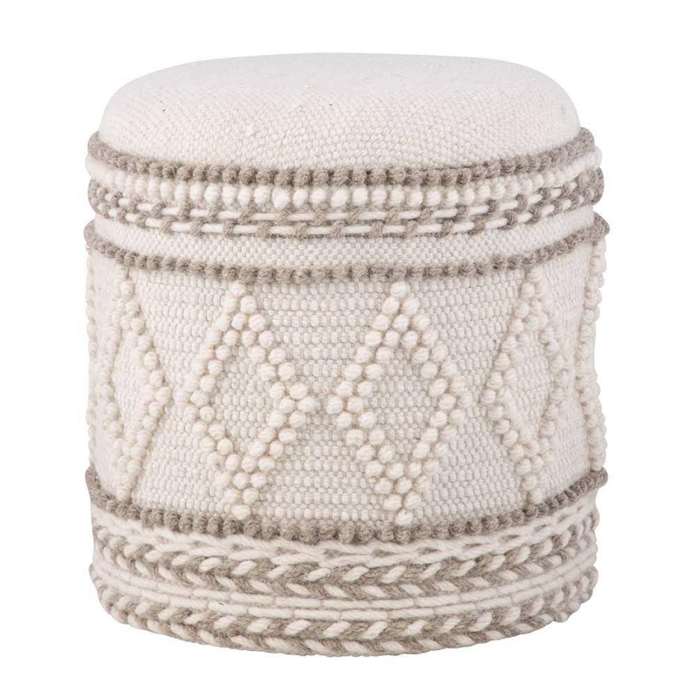 Boho Polsterhocker mit Stauraum - Ovalle