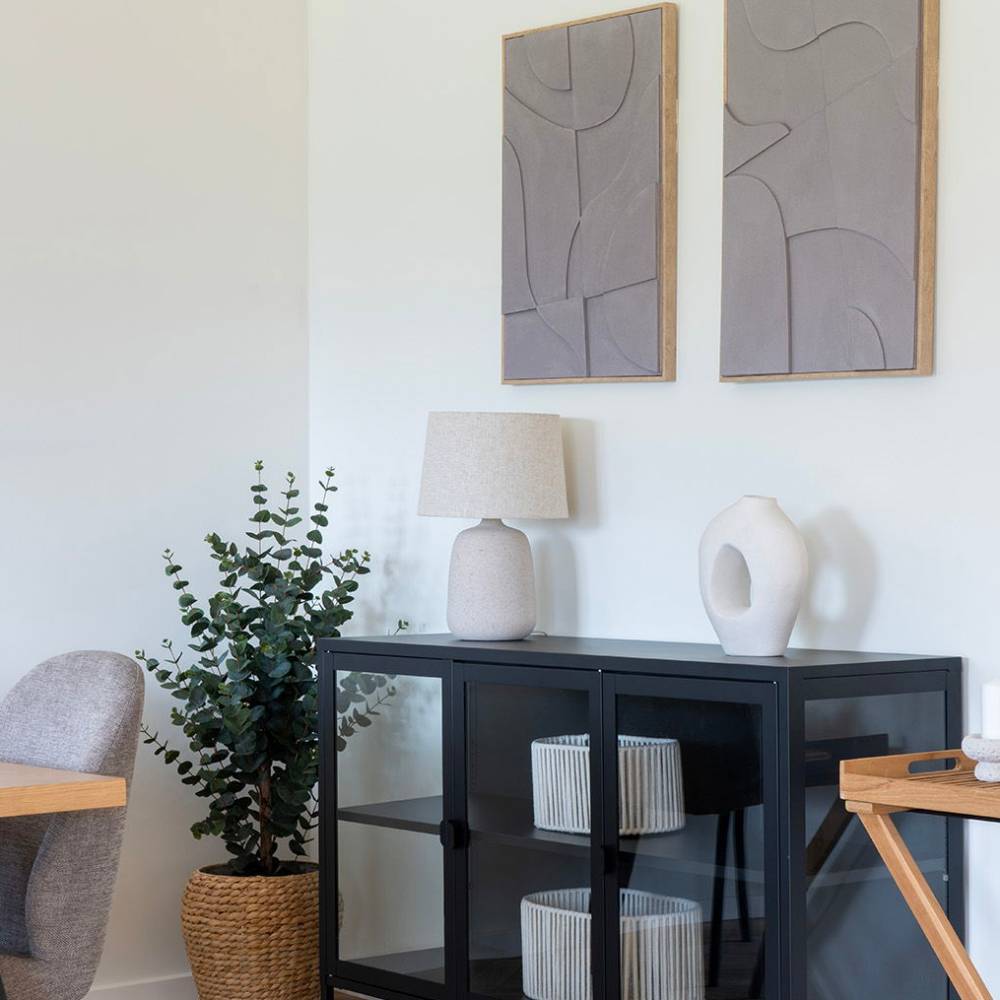Tischlampe in Beige - Hanani