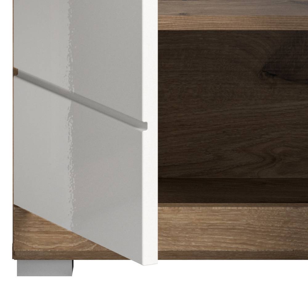 Waschbeckenschrank und Spiegelschrank Set - Exmonda (zweiteilig)