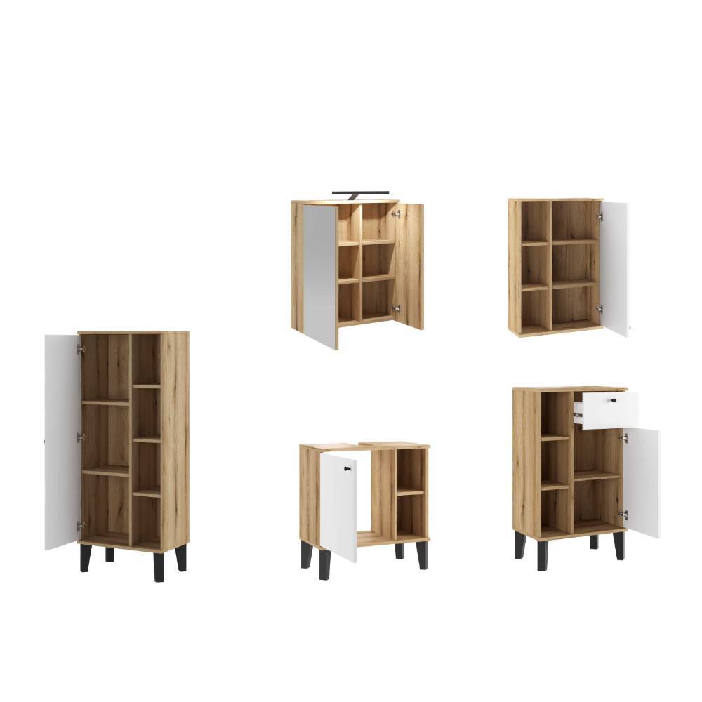 Badeinrichtung Möbel-Kombi modern - Naviron (fünfteilig)