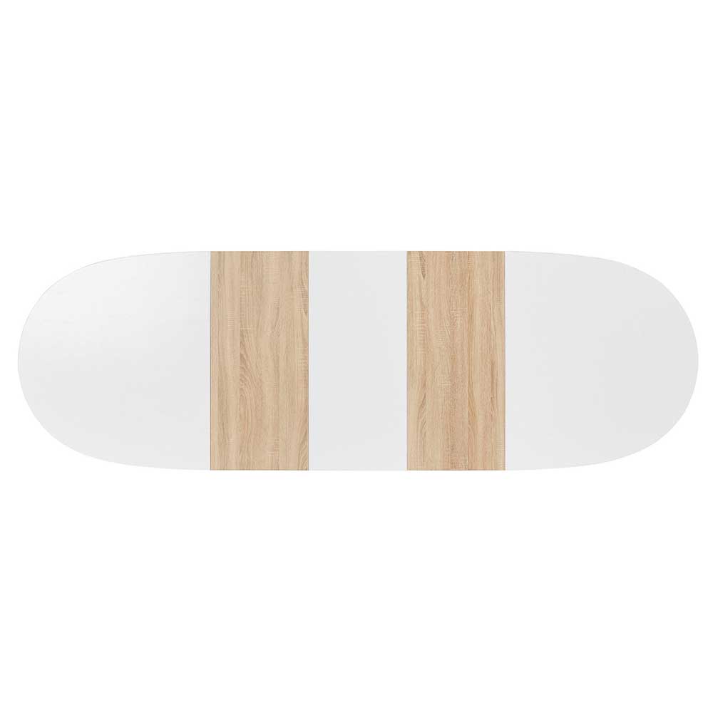 Ovaler Esstisch mit drei Einlegeplatten - Lorenaru