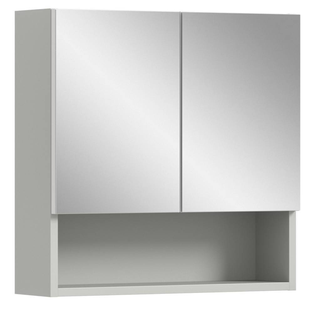 2-türiger Spiegelschrank mit Ablagefach - Queenlo