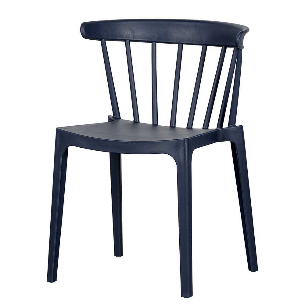 Polypropylen Stühle in Blauschwarz - Dynamic (2er Set)