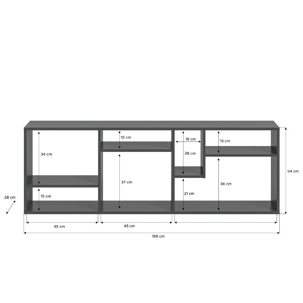 Graues Regal flexibel nutzbar - Pepper