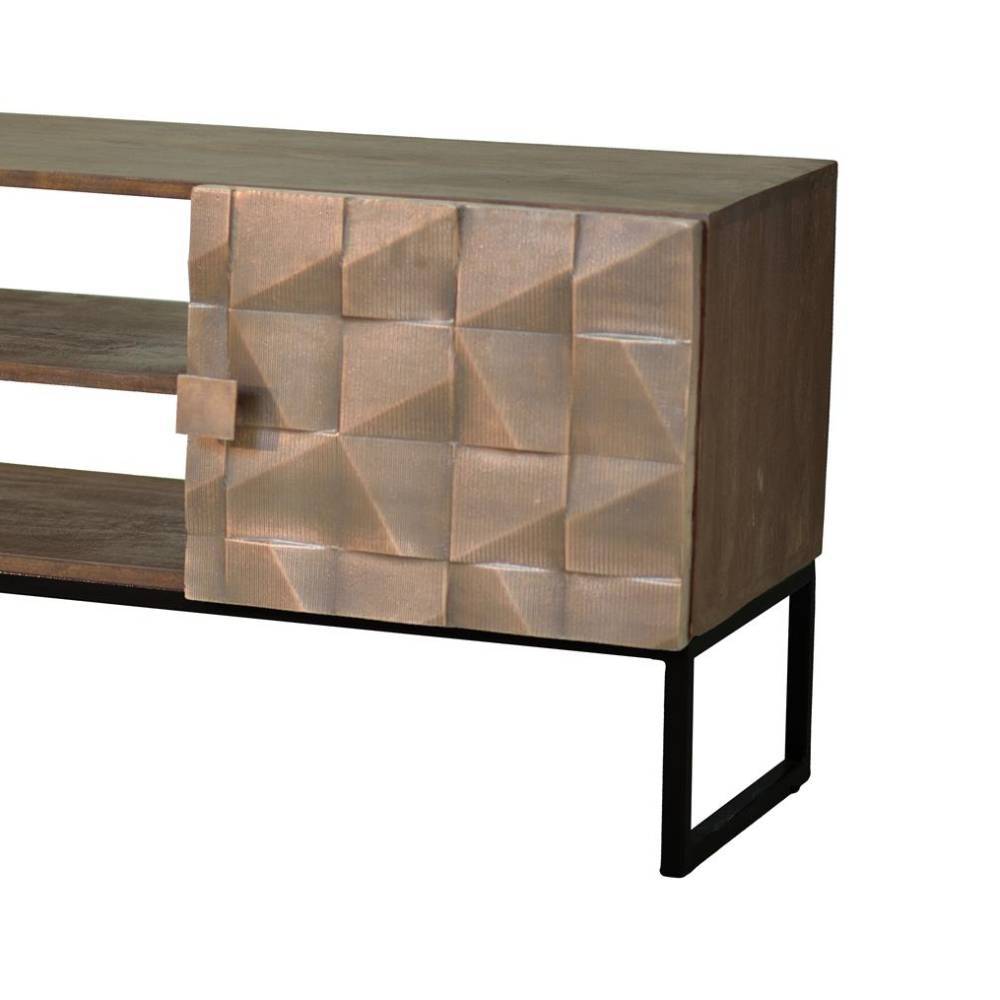 Design-TV-Board mit Metallfront - Arura