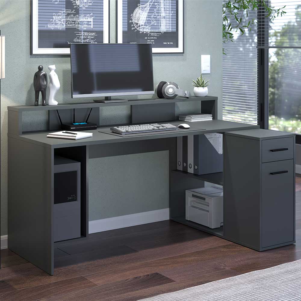 Computer Schreibtisch mit Stauraum Element - Boldigano