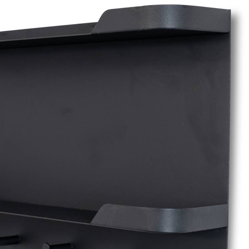 Wandgarderobe aus schwarzem Metall - Kalis