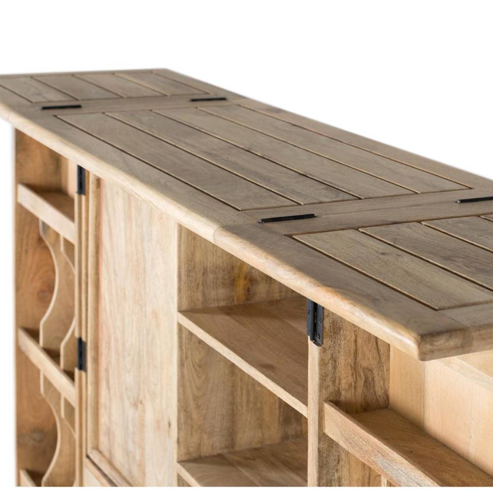 Design-Barschrank aus Mangoholz - Store
