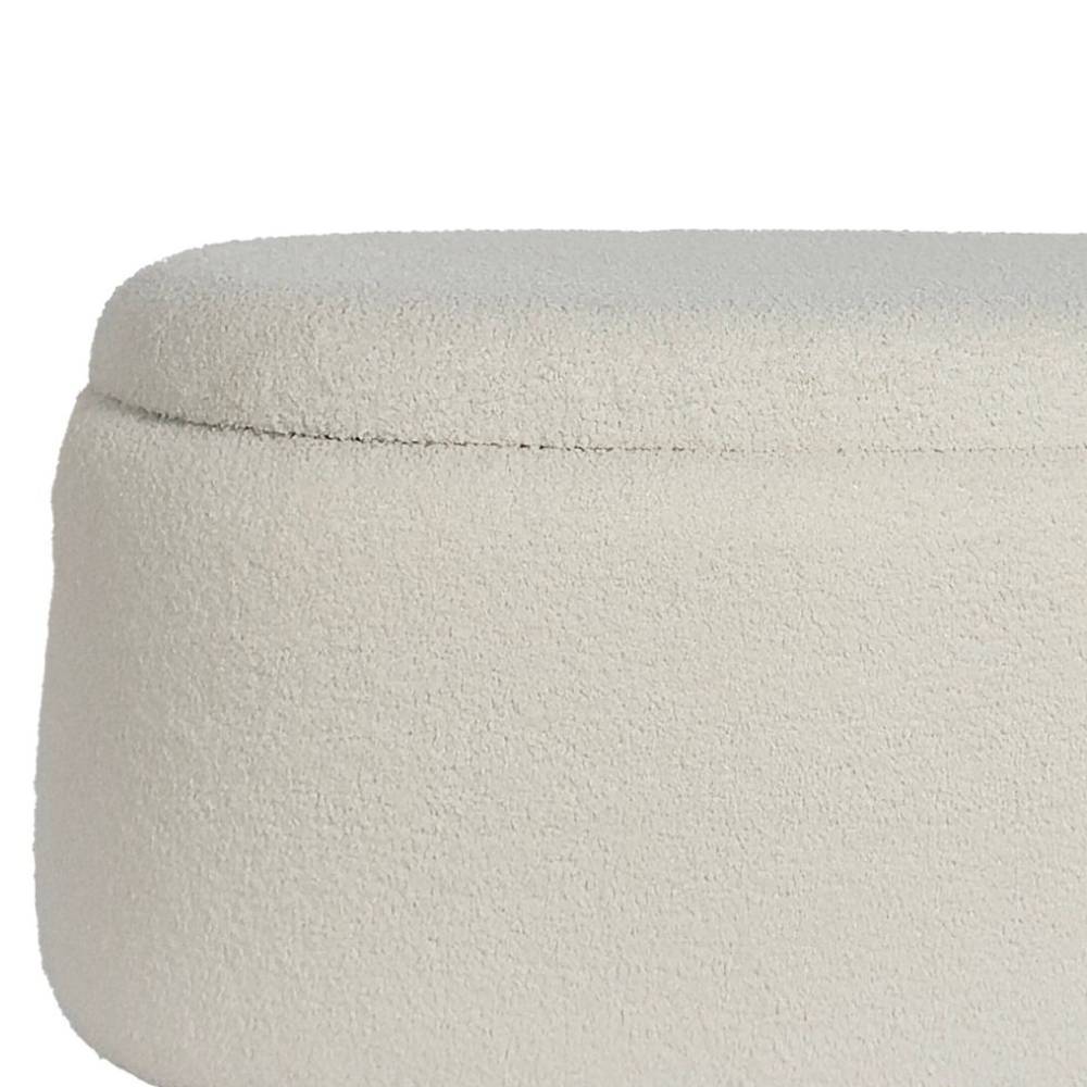 Ovaler XL Hocker mit Stauraum-Truhe - Barracin