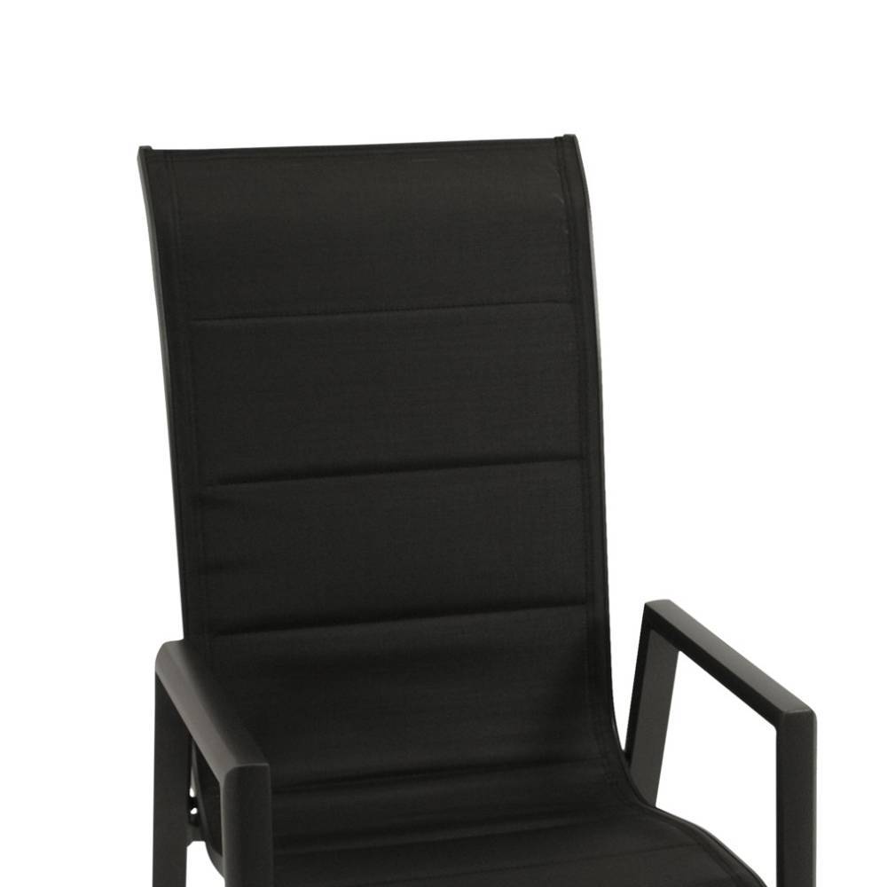 Outdoorsessel in Schwarz und Anthrazit - Jooma (6er Set)
