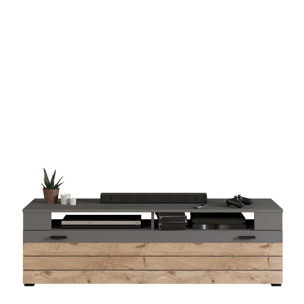 Designer Wohnwand Möbel 320 cm breit - Scarlett (dreiteilig)