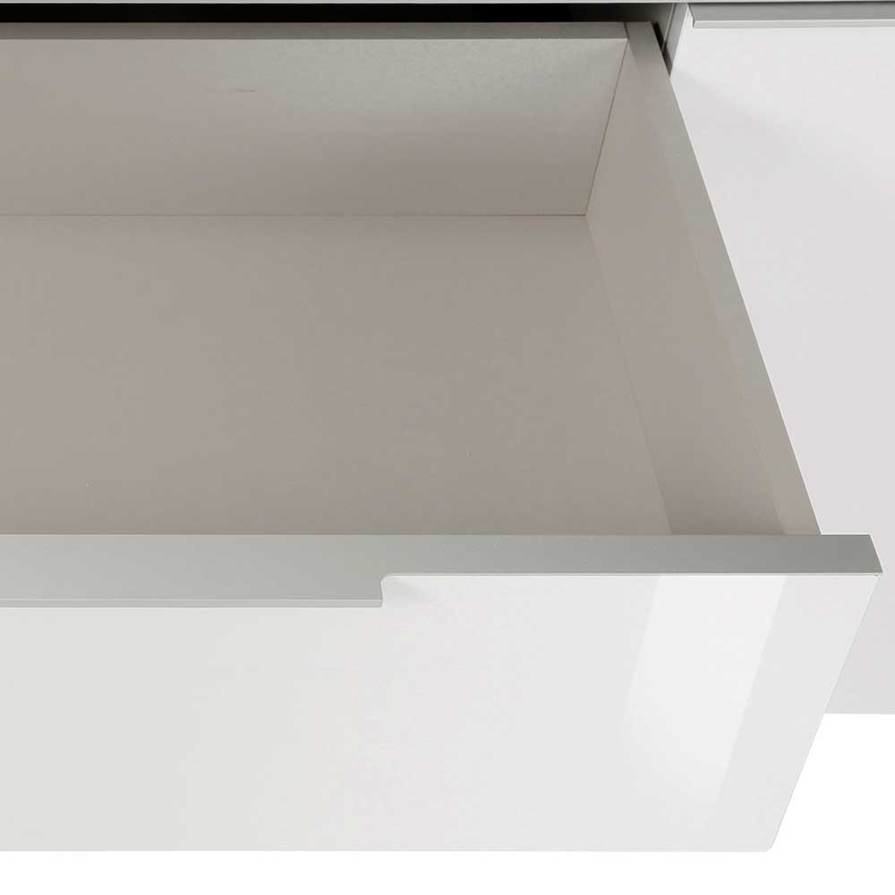 161x131x45 Kompakter Büroschrank in Weiß - Dievus