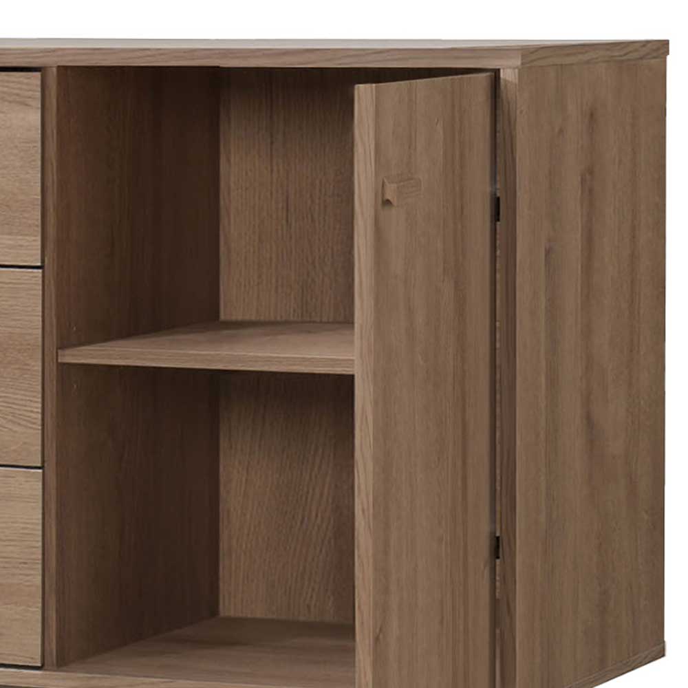 Große Kombi-Kommode in Eiche Holzoptik - Benns