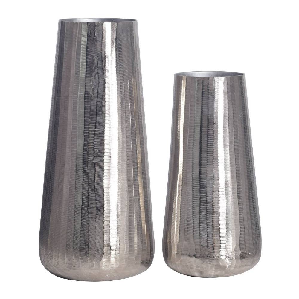 Elegante Vasenkombination aus Aluminium - Lymesca (zweiteilig)