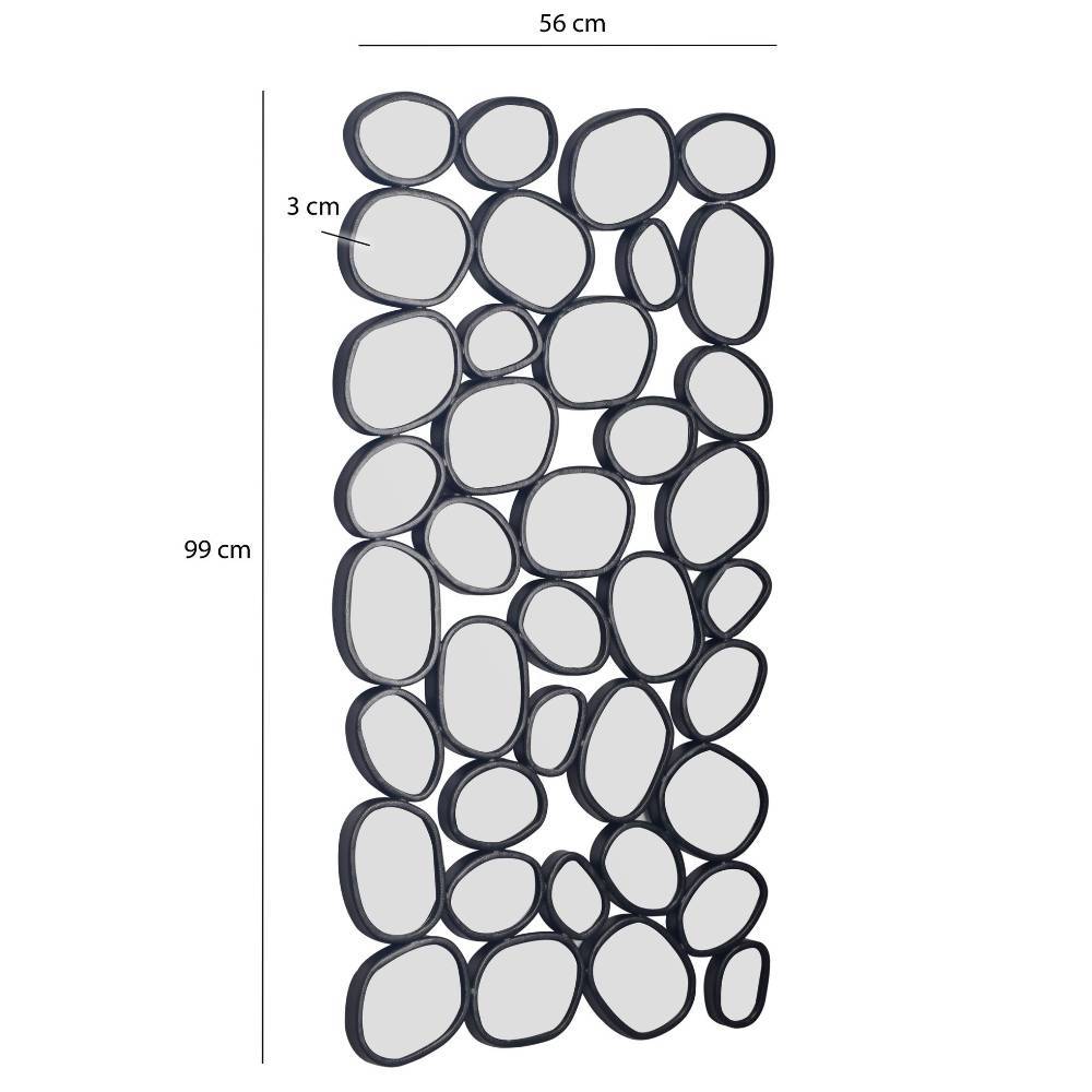 Dekorativer Wandspiegel in modernem Design - Furiola