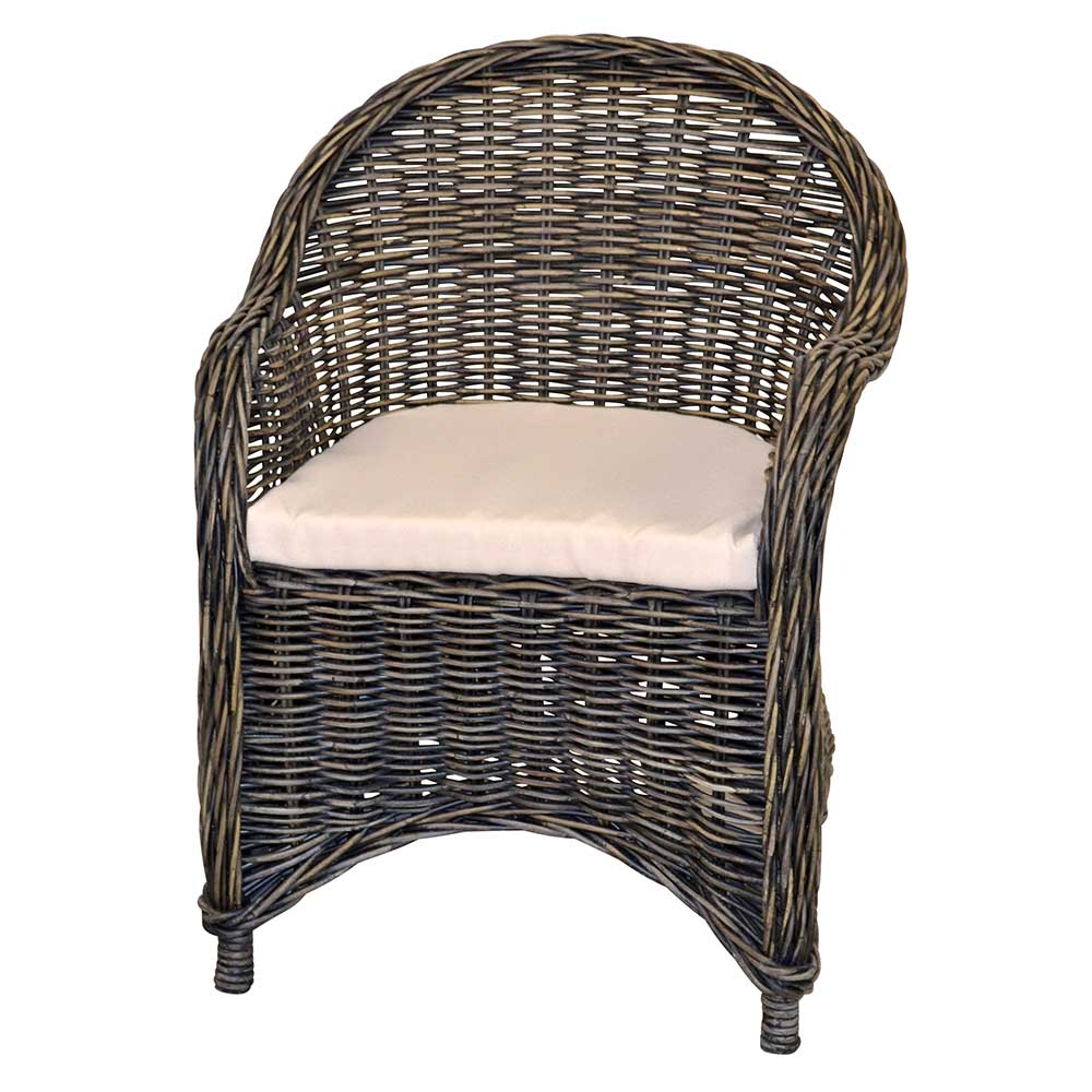 Rattan Geflechtsessel im Landhausstil - Hamidy