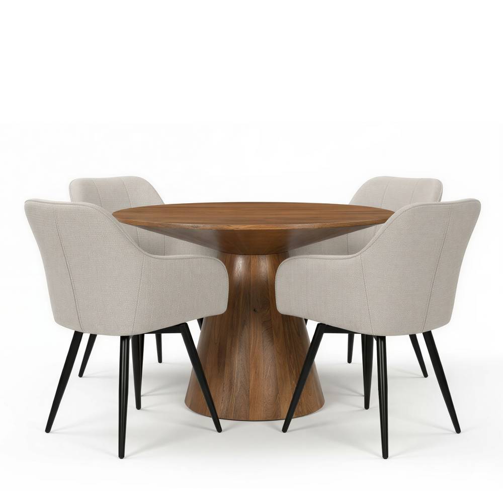 Design-Esstischkombination modern - Galadira (fünfteilig)