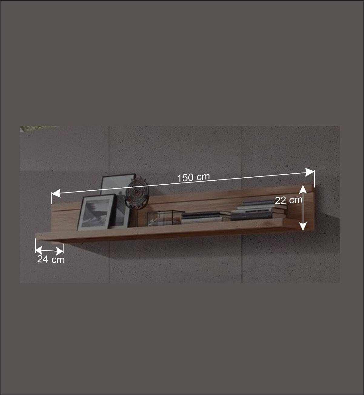 Wandboard in Wildeiche Bianco - Dritos