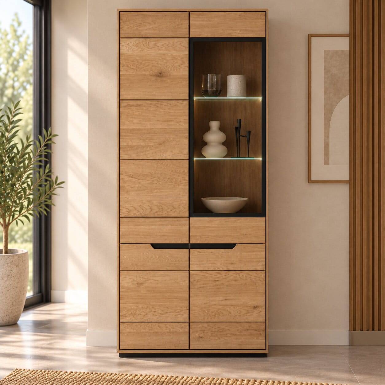 Vitrinenschrank in modernem Design - Pulvaria