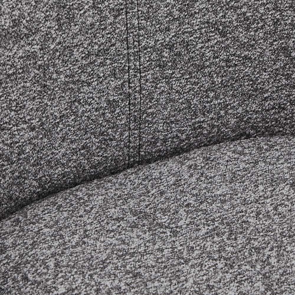 Boucle Drehstuhl in Grau - Usedita (2er Set)