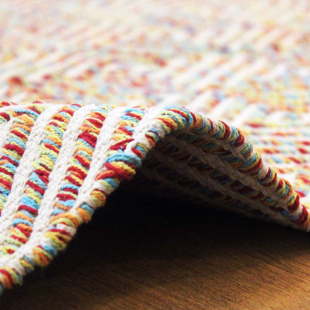 Farbenfroher Teppich mit Rauten Muster - Elynas