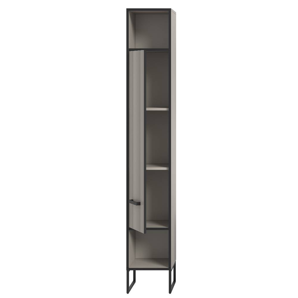 Design-Badezimmer-Hochschrank in Hellgrau - Xena