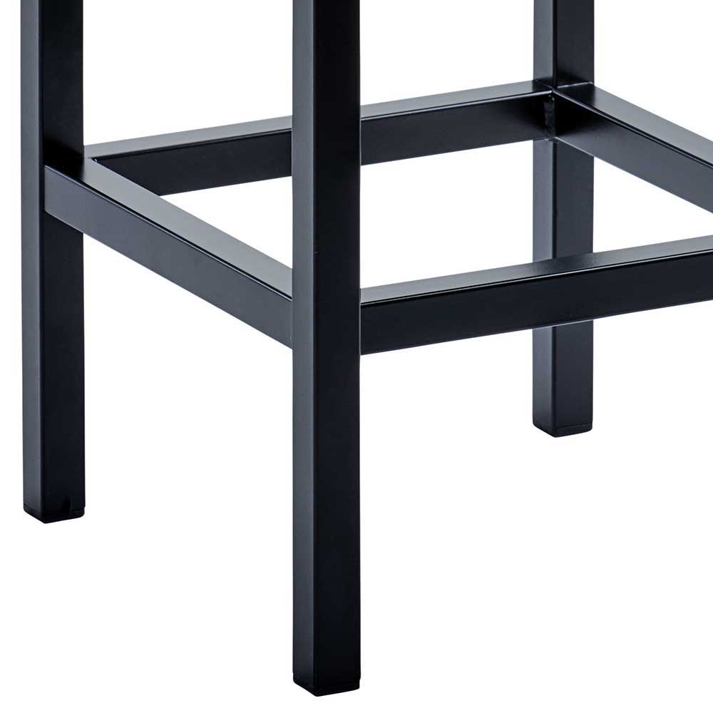 hoher küchenstuhl mit 65 cm sitzhöhe in anthrazit & schwarz - rosinna