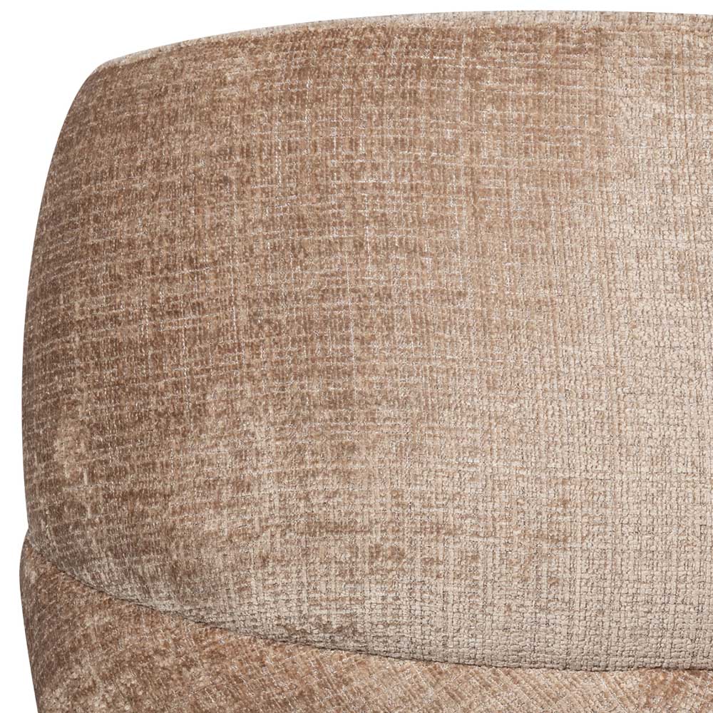 Chenille Drehsessel in Beige - Anvica