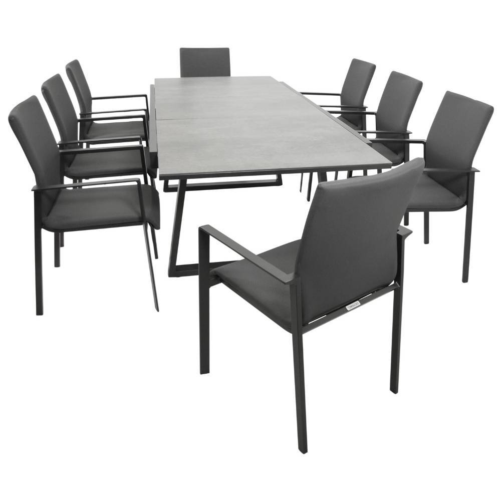 Terrassen-Essgruppe modern - Romance (neunteilig)