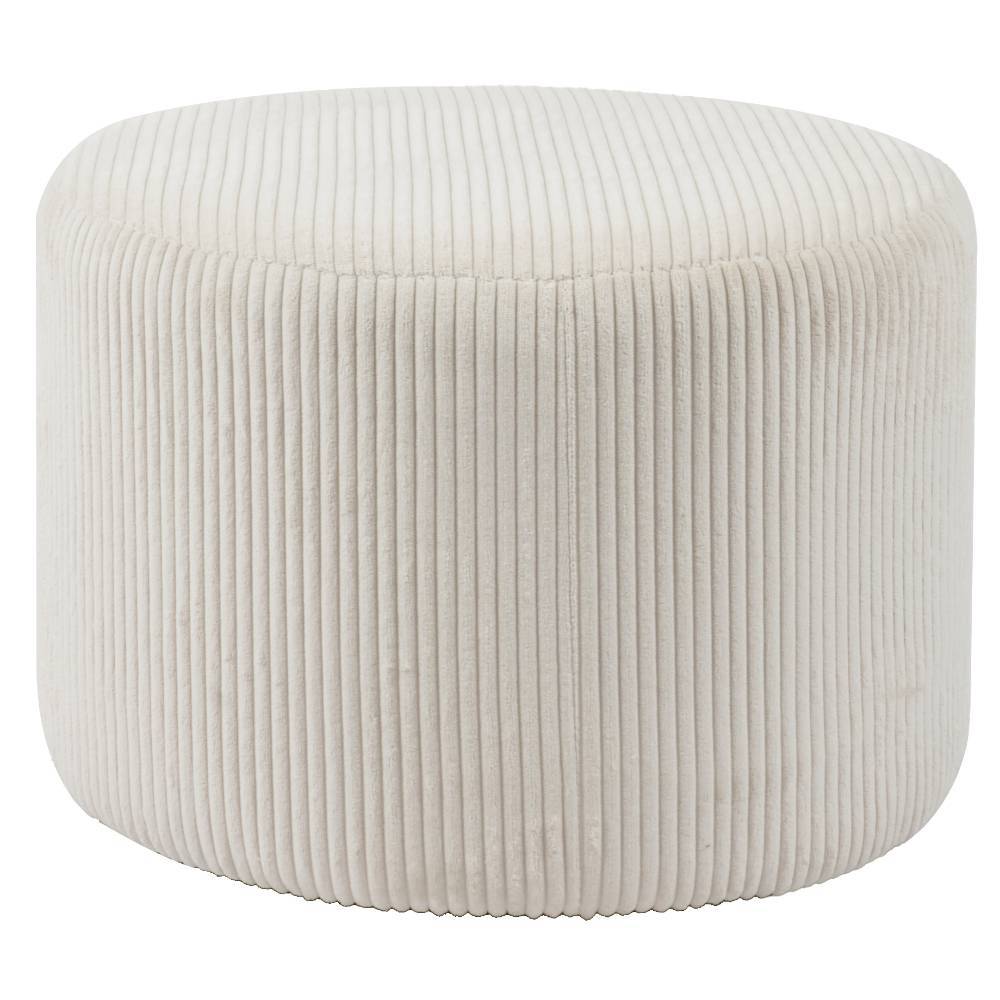 Skandi Chic Hocker in Beige Cord - Chemba