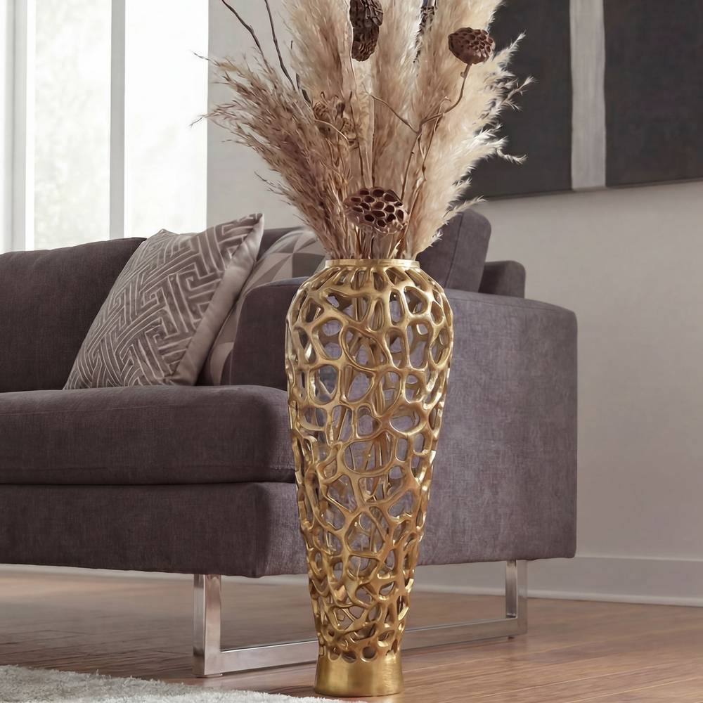 Vase in Goldfarben - Cisanda