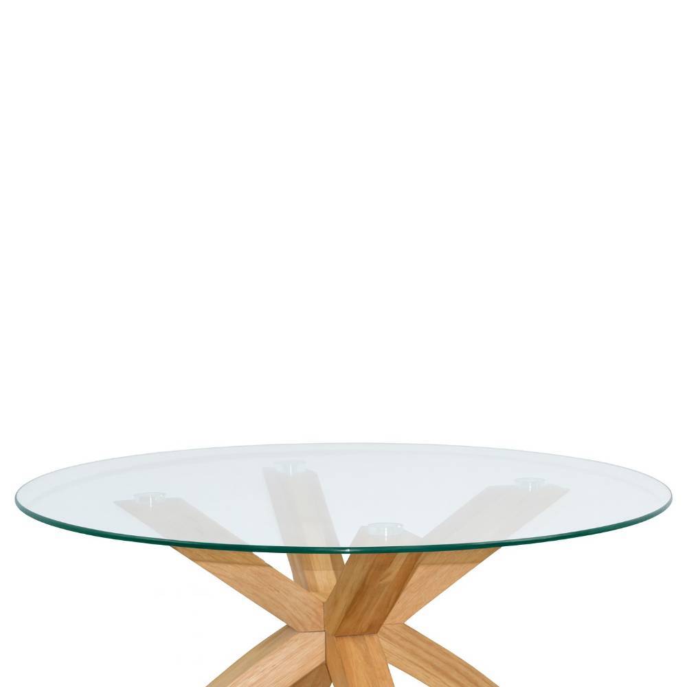 Wohnzimmer-Couchtisch mit Glasplatte - Aveiron