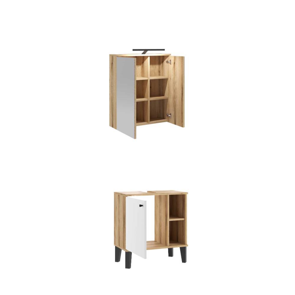 Waschplatz Möbelkombination modern - Naviron (zweiteilig)