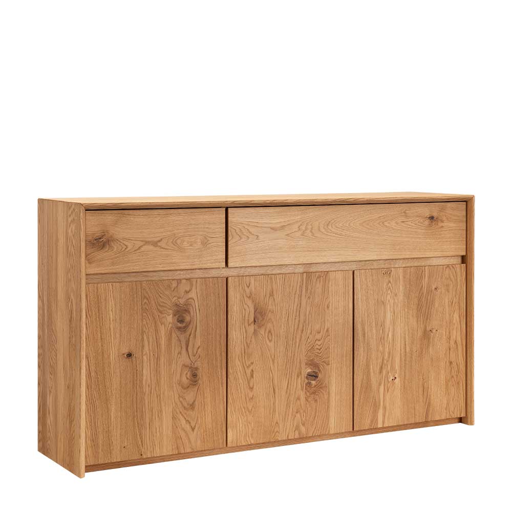 Wildeiche Sideboard mit zwei Schubladen - Zandras