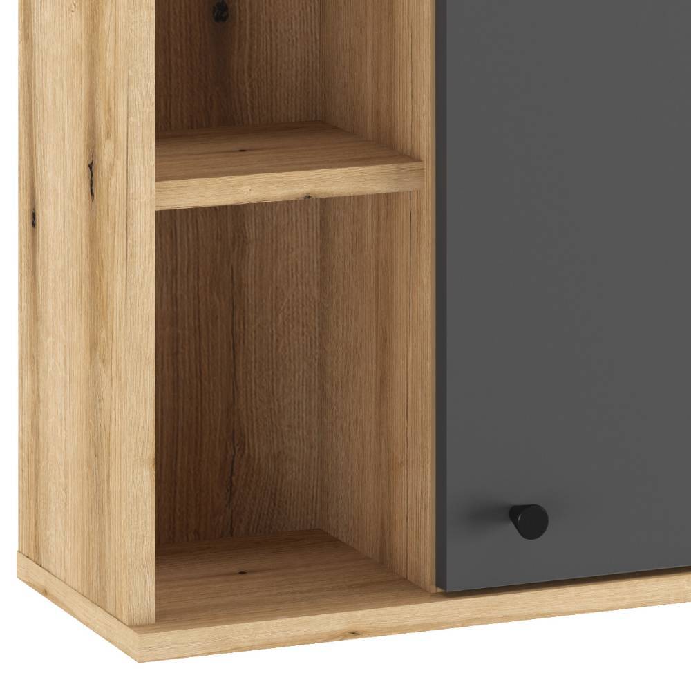 Badezimmer Hängeschrank in Grau - Niniana