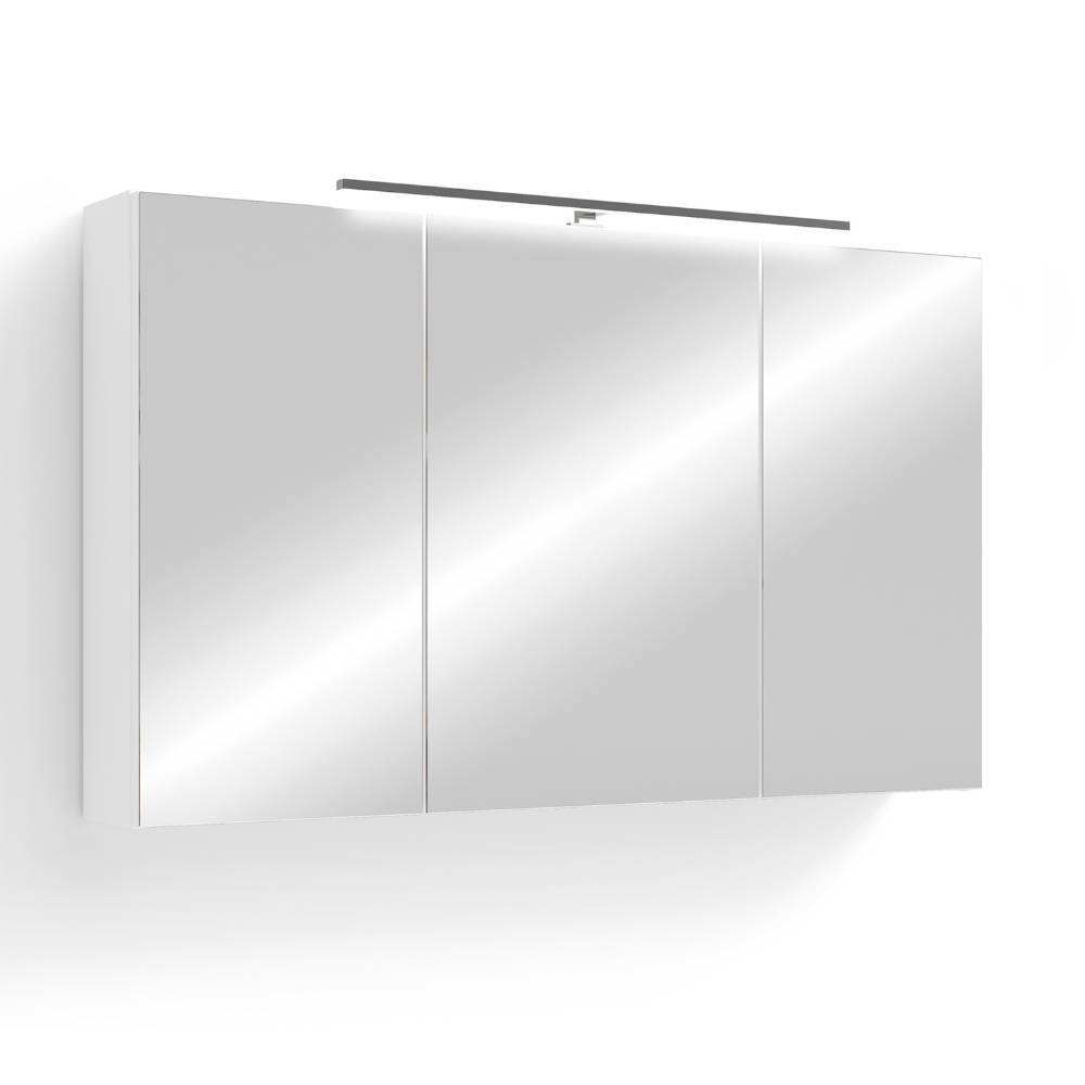 100cm Badezimmer-Spiegelschrank in Weiß - Francis