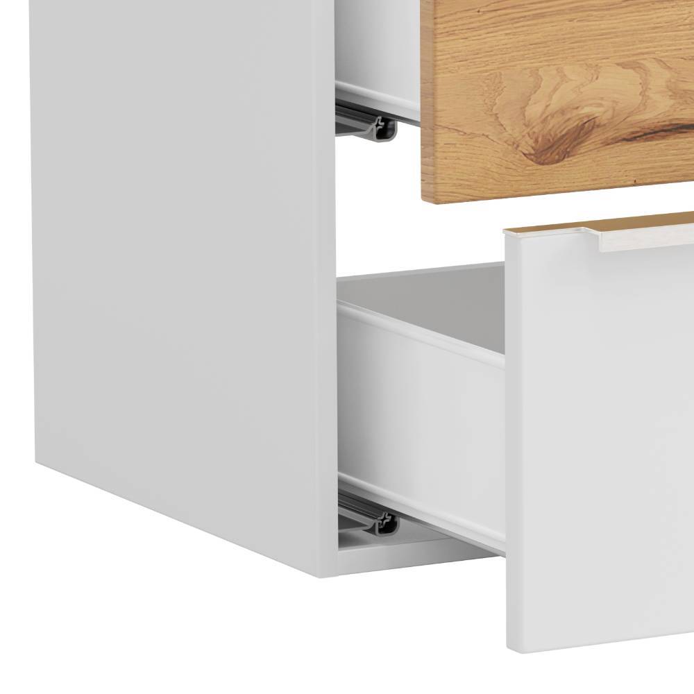 Waschbeckenschrank & Spiegelschrank Set - Yvonja (zweiteilig)