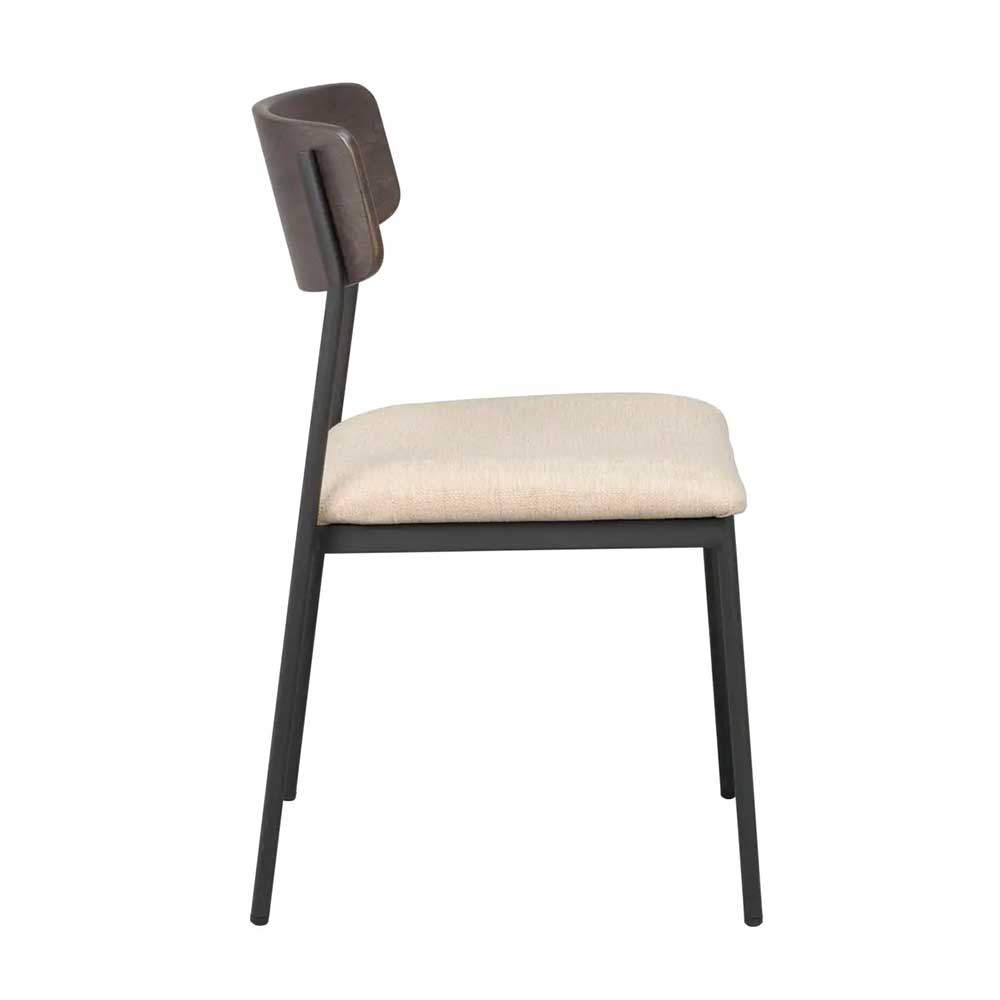 Gepolsterte Stapelstühle modern - Kentura (2er Set)