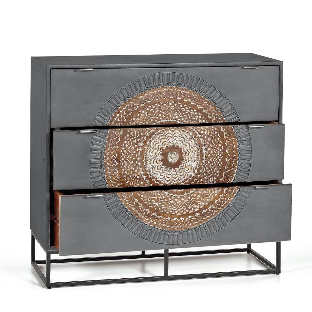 Design Kommode mit Mandala Motiv - Mesusco