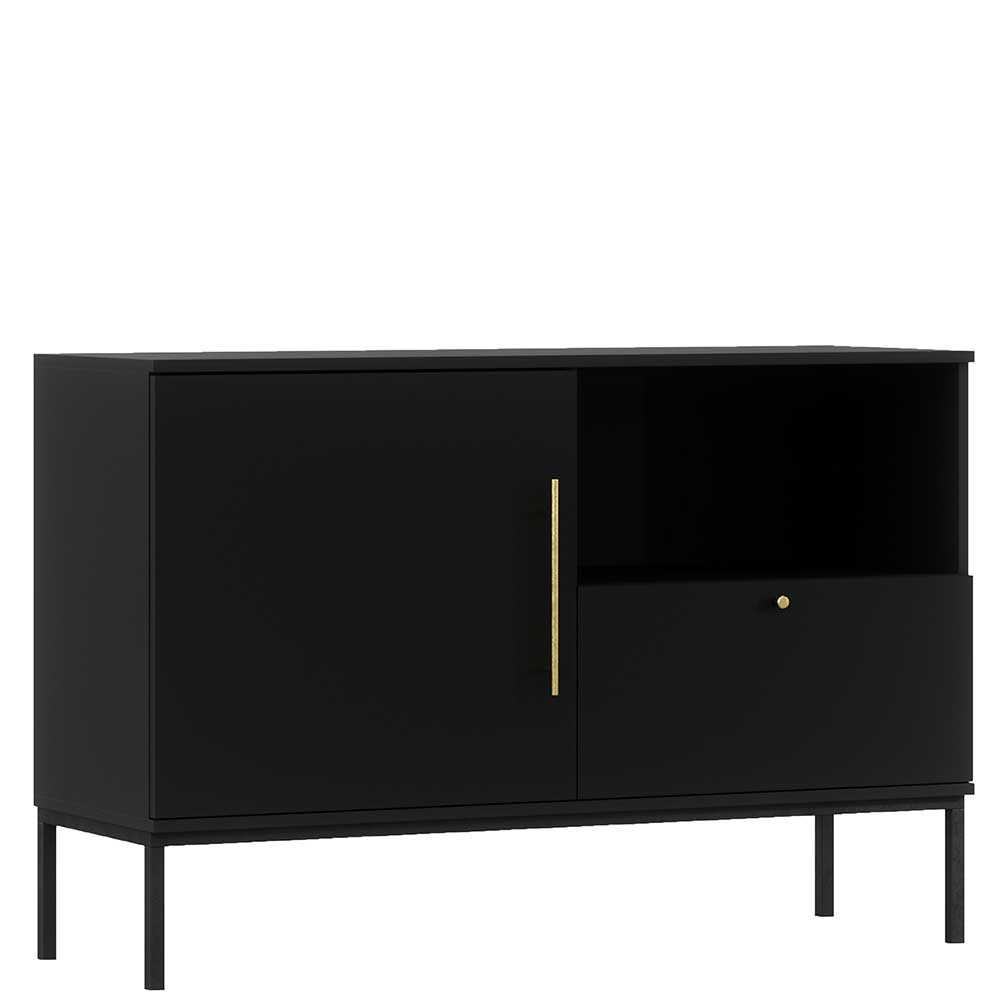 Kommode in Schwarz mit Gold - Groot