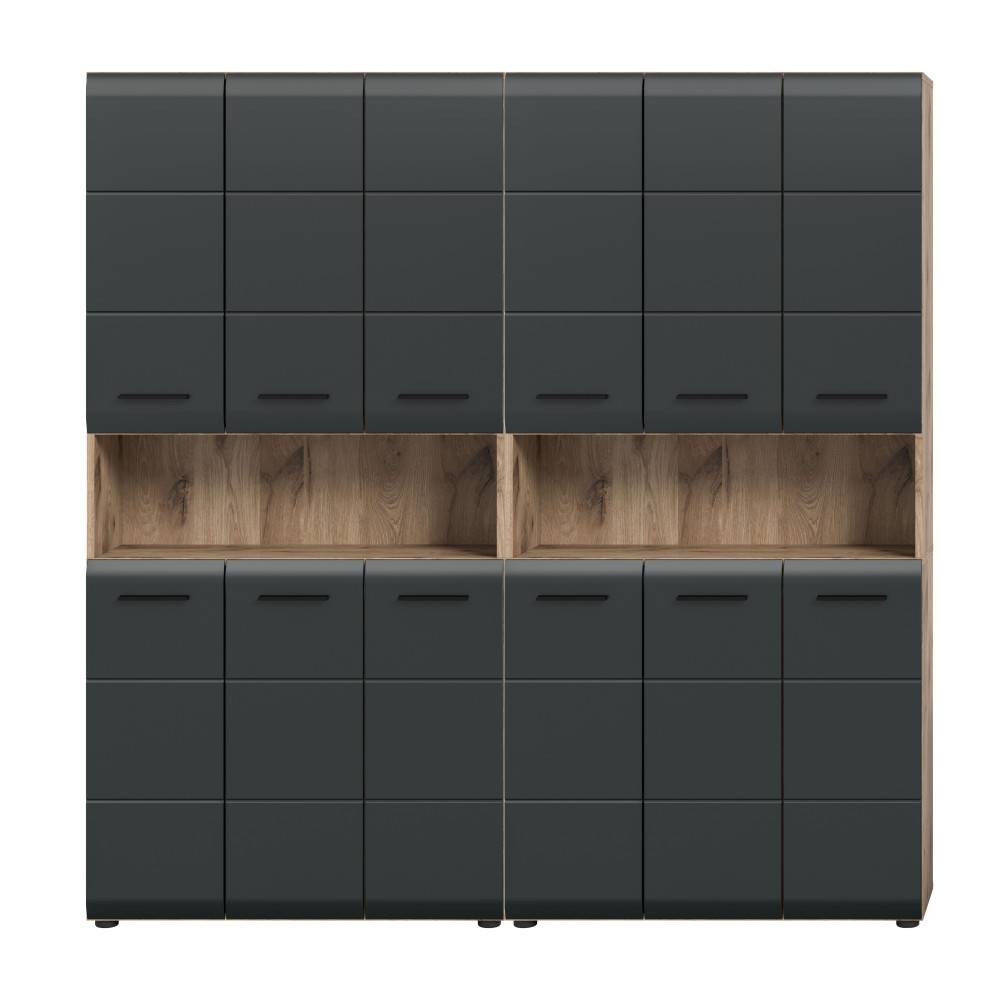 Badezimmerschrank in zweifarbiger Optik - Karina (zweiteilig)