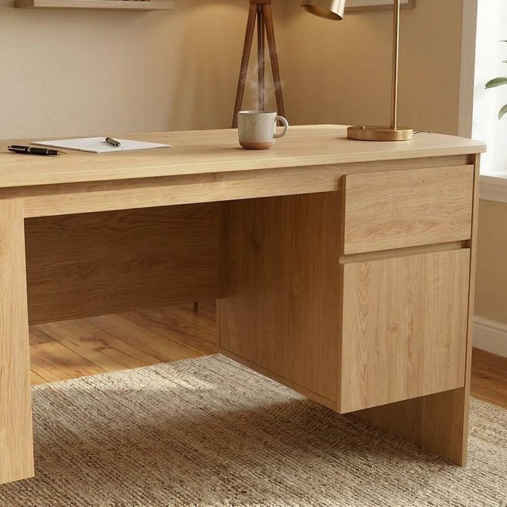 Scandi Chic Schreibtisch in Eiche Optik - Perfect